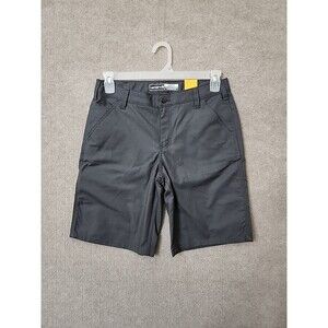 Carhartt Rugged Flex Loose Fit Canvas Work Shorts Womens 8 Gray NEW